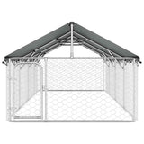 Outdoor Dog Kennel with Roof 400x200x150 cm 171499