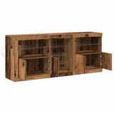 LED Sideboard Old Wood 162 x 37 x 67 cm Engineered Wood 3333115