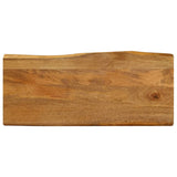 Table Top 100x40x2.5 cm Live Edge Solid Wood Mango 370756