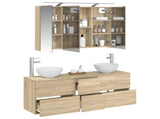 Bathroom Furniture Set 4 pcs Sonoma Oak 3406697