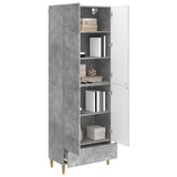 Cabinet Set 2 pcs Concrete Grey Engineered Wood 3416694