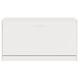 Shoe Bench High Gloss White 80x24x45 cm Engineered Wood 342643