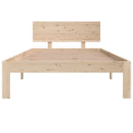 Bed Frame without Mattress Solid Wood Pine 100x200cm 810485