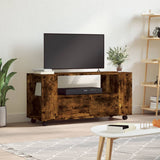TV Cabinet Smoked Oak 102x34.5x43 cm Engineered Wood 833747