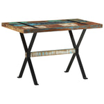 ZNTS Dining Table 120x60x76 cm Solid Reclaimed Wood 321605