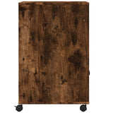 Printer Stand with Wheels Smoked Oak 60x48x74 cm 840636