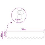 Lawn Edging 30 pcs 103 x 20 cm Steel Black 8008373