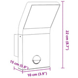 Outdoor LED Wall Lights 2pcs White Die-cast Aluminium 4006273