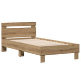 Bed Frame Artisan Oak 193 x 95 x 88 cm Engineered Wood 874122