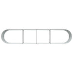 Garden Raised Bed Brown 400 x 80 x 44 cm Steel 42011330