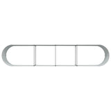 Garden Raised Bed Brown 400 x 80 x 44 cm Steel 42011330