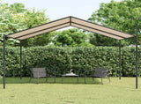 Canopy Tent Beige 4x4 m Steel and Fabric 362454