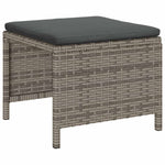 Garden Sofa Set 6 pcs Grey and dark grey Poly Rattan 4104702