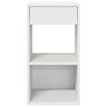 ZNTS Bedside Cabinets with Drawer 2 pcs White 35x34x66.5 cm 858714