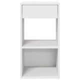 ZNTS Bedside Cabinets with Drawer 2 pcs White 35x34x66.5 cm 858714