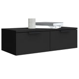 Wall Cabinet Black 68x30x20 cm Engineered Wood 811395