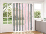 Insect Curtain Chenille Silver Grey and Pink 118 x 220 cm 42034444