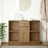 Sideboard with Drawer Artisan Oak 101x35x76 cm Engineered Wood 861570