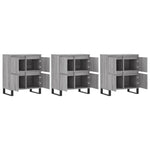 Sideboards 3 pcs Grey Sonoma Engineered Wood 3190211
