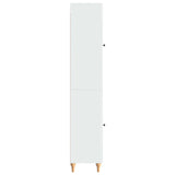 Cabinet Set 2 pcs High Gloss White Engineered Wood 3416452