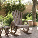 Rocking Adirondack Chair Solid Wood Fir 365094