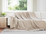 Throw Blankets 24 pcs Beige 240 x 220 cm Fleece 42017087