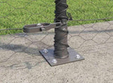 Welded Wire Fence with Concrete Base 50 x 1.6 m 3353712