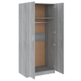 Wardrobe Grey Sonoma 80x50x180 cm Engineered Wood 815352