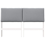 Upholstered Headboard Light Grey 160 cm Solid Pine Wood 879278