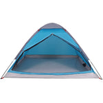 ZNTS Camping Tent Dome 4-Person Blue Waterproof 94763