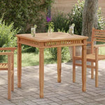 Garden Dining Table 80x80x80 cm Solid Teak Wood 49384