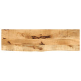 Table Top 120x30x2.5 cm Live Edge Solid Wood Rough Mango 370338