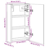 Bathroom Mirror Cabinet Old Wood 30 x 10.5 x 50 cm 889013