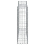 Arched Gabion Basket 200x30x100/120 cm Galvanised Iron 153385