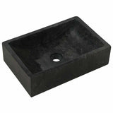 Bathroom Vanity Cabinet with Black Marble Sinks Solid Wood Teak 3096577