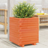 Garden Planter Wax Brown 40x40x49.5 cm Solid Wood Pine 3282511