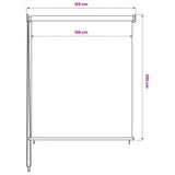 Outdoor Roller Blind 125 cm Cream 43450