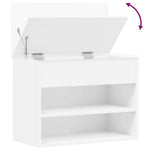 Shoe Bench White 60x30x45 cm Engineered Wood 808738