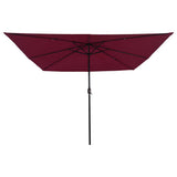 Garden Parasol Bordeaux Red 295 x 295 x 245 cm 42003664