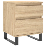 Bedside Cabinets 2 pcs Sonoma Oak 40x35x50 cm Engineered Wood 830691