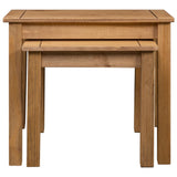 Nesting Tables 2 pcs Solid Pine Wood Panama Range 282676