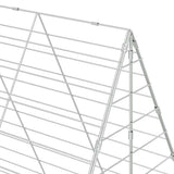 Rabbit Cage Silver 300 x 100 x 210 cm Galvanised Steel 42019242