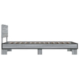 Bed Frame with Headboard Grey Sonoma 80 x 200 cm 8009086