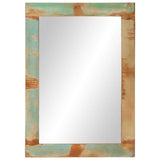 Mirror 70x50 cm Solid Wood Reclaimed and Glass 351984