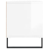 TV Cabinet High Gloss White 100x34.5x44.5 cm Engineered Wood 831246