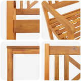 Garden Dining Set 5 pcs Brown Solid Acacia wood 3375659
