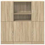 3 Piece Kitchen Cabinet Set Sonoma Oak Engineered Wood 3324153