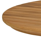 Table Top 100 x 50 x 3.5 cm Oval Solid Teak Wood Natural 42033162