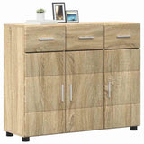 Sideboard FLORIN Sonoma Oak 88.5 x 30.5 x 73 cm Engineered Wood 880313