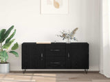 Sideboard Black Oak 100 x 36 x 60 cm Engineered Wood 882471